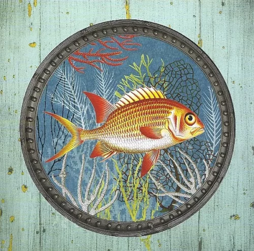 Vierkante kaart Gwenaëlle Trolez - Poisson rouge