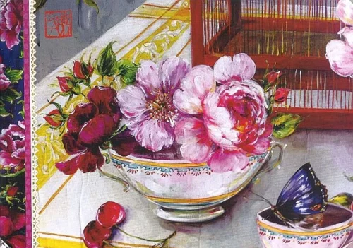 Geïllustreerd notebook Sophie Adde - Les Fleurs 2