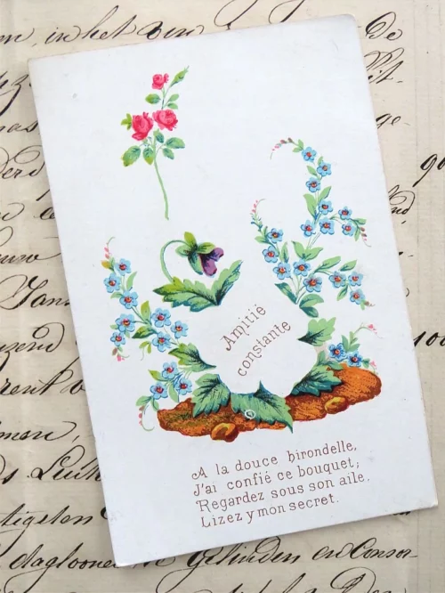 Vriendschapskaartje "Amitié constante"