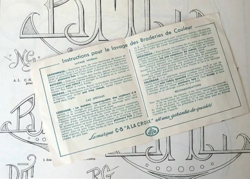 Borduurpatroon “Fils & Cotons C.B “A LA CROIX”