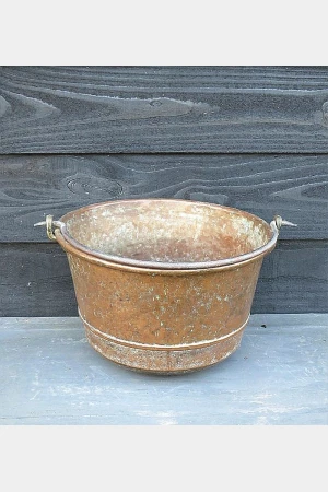Antieke koperen ketel