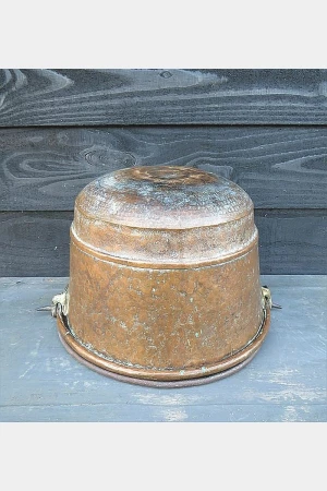 Antieke koperen ketel