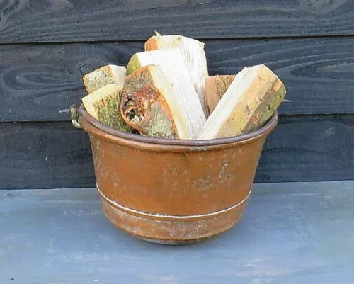 Antieke koperen ketel