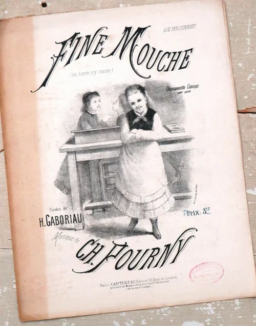 Frans bladmuziek"Fine Mouche" C.H. Pourny,begin 1900
