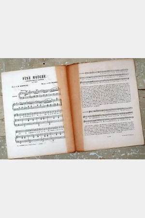 Frans bladmuziek"Fine Mouche" C.H. Pourny,begin 1900