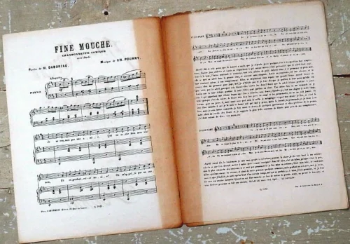 Frans bladmuziek"Fine Mouche" C.H. Pourny,begin 1900