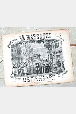 Frans bladmuziek" La Mascotte Deransart", begin 1900