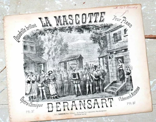 Frans bladmuziek" La Mascotte Deransart", begin 1900