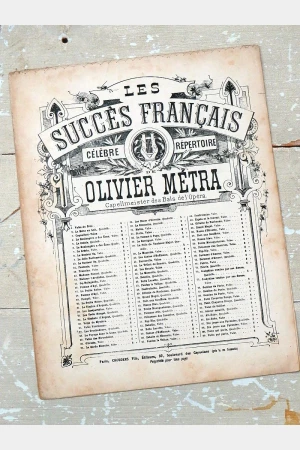 Frans bladmuziek" La Mascotte Deransart", begin 1900