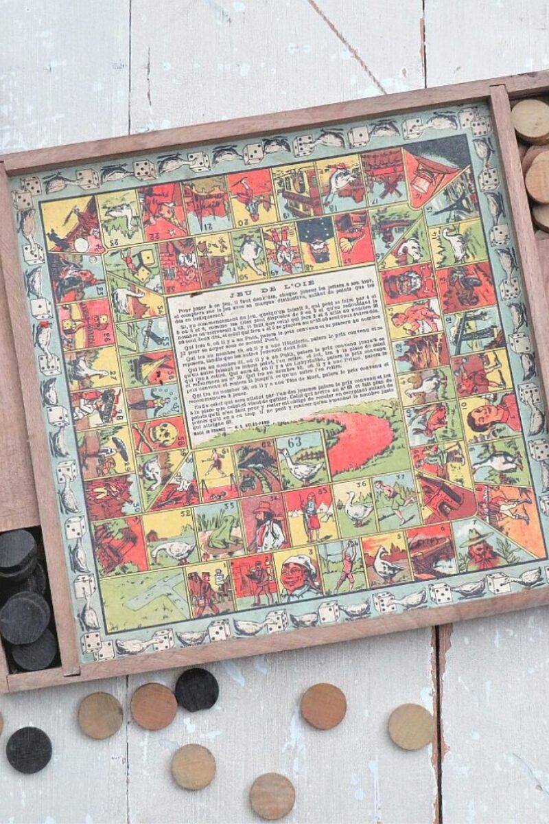 Oud Frans spel “Jeu de L’Oei” Atlas - PARIS