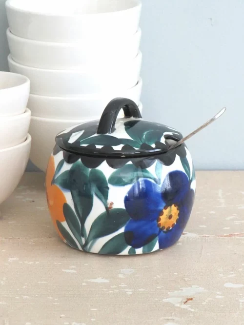 Oude honingpot/ marmeladepot- SMF Schramberg " Majolika 50 "