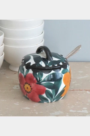 Oude honingpot/ marmeladepot- SMF Schramberg " Majolika 50 "