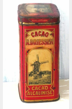 Antiek cacao blik A. Driessen 0,5kg