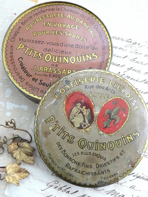 Oud Frans blik "Confiserie Lilloise"