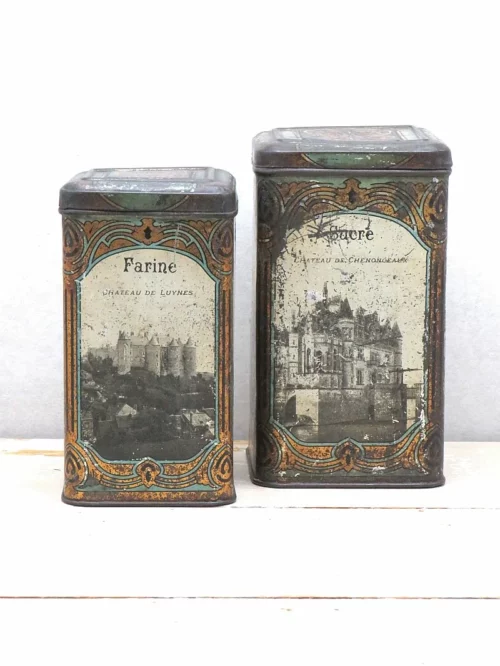 Set Franse Chateau blikken, begin 1900