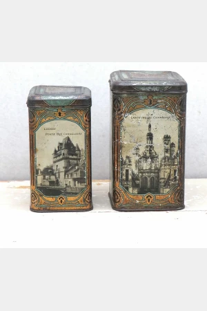 Set Franse Chateau blikken, begin 1900