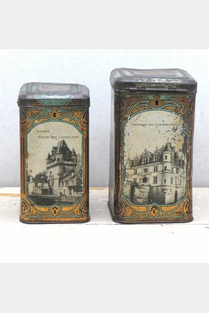 Set Franse Chateau blikken, begin 1900