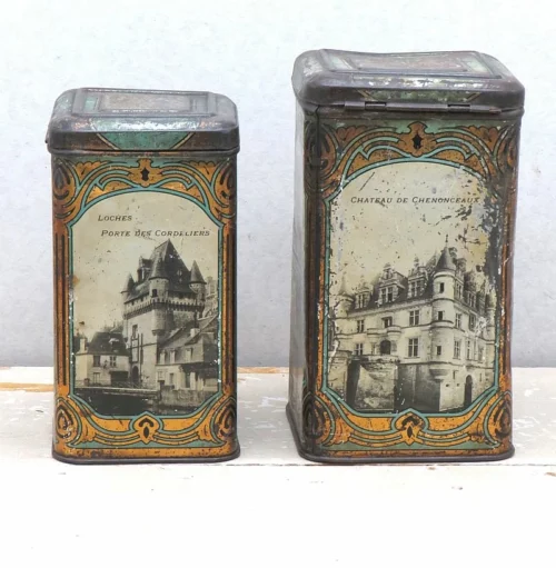 Set Franse Chateau blikken, begin 1900