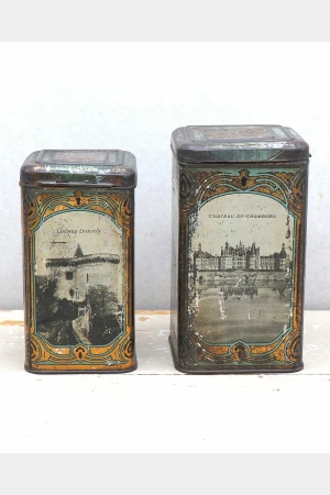 Set Franse Chateau blikken, begin 1900