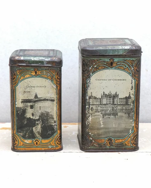 Set Franse Chateau blikken, begin 1900
