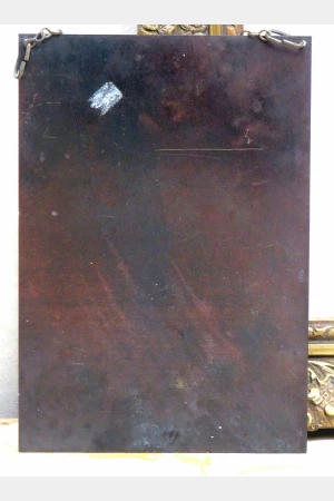 Antieke Franse religieuze wandhanger "Notre Dame de Lorette"