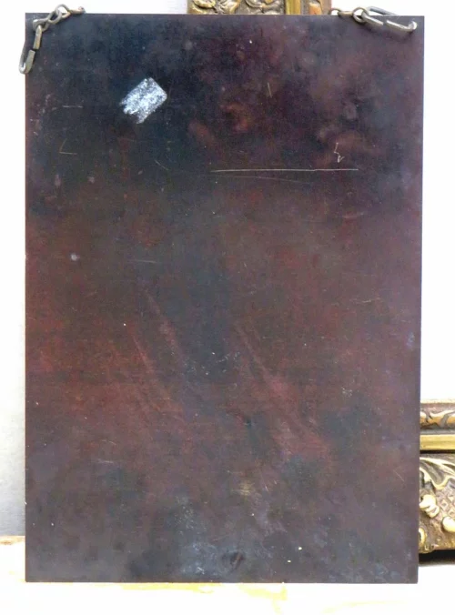 Antieke Franse religieuze wandhanger "Notre Dame de Lorette"