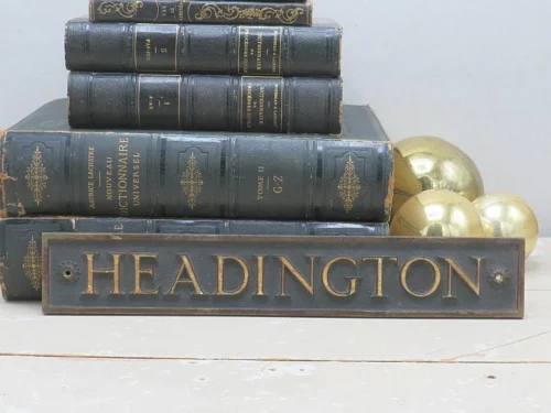 Antiek bronzen bord “Headington”
