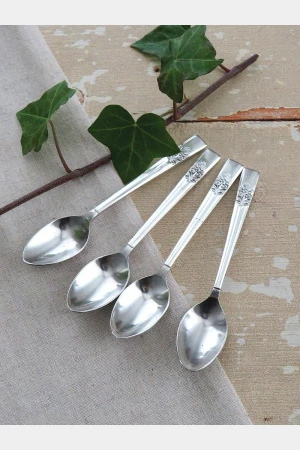 Set (4 stuk) Verzilverde Engelse lepeltjes R & G design Sheffield