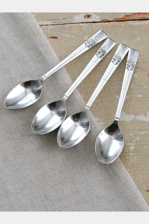 Set (4 stuk) Verzilverde Engelse lepeltjes R & G design Sheffield