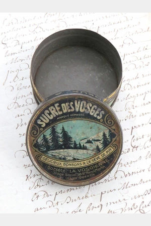 Oud Frans blikje "Sucre des Vosges"