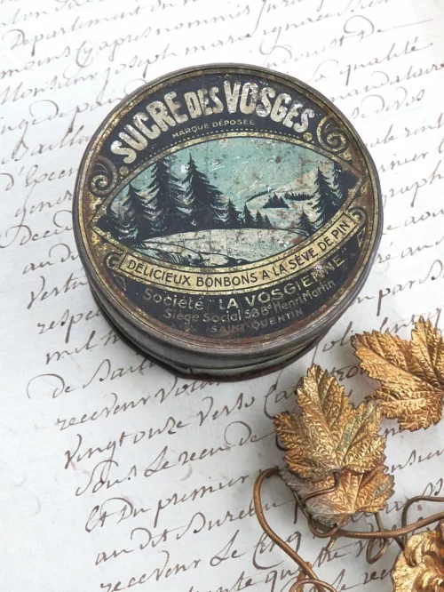 Oud Frans blikje "Sucre des Vosges"