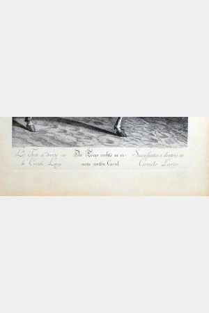 Oude prent “Ruiter te paard” – Joh. El Ridinger