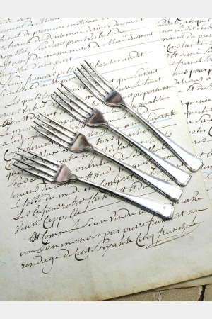 Set (4)Engelse verzilverde vorkjes EPNS