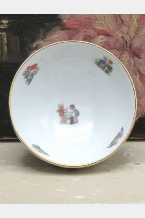 Vintage Franse spoelkom P.L. “Kinderen”