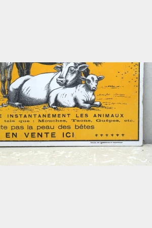 Oud Frans reclamebord “Chasse Mouches Oxi”