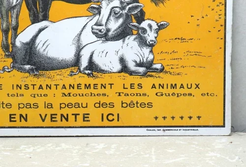 Oud Frans reclamebord “Chasse Mouches Oxi”