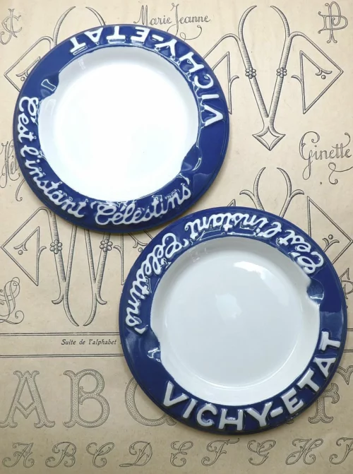 Franse vintage asbak “Vichy-Etat”