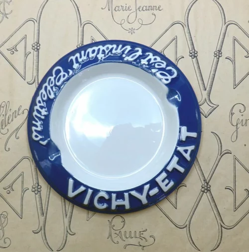Franse vintage asbak “Vichy-Etat”