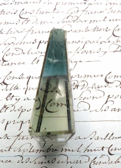 Oud Frans Presse-papier souvenir “Biarritz – La Grande Plage”