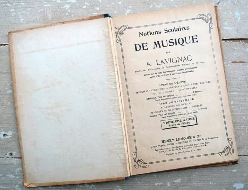 Antiek Frans muziekboek Notions Scolaires “De Musique” par A. Lavignac (1905)