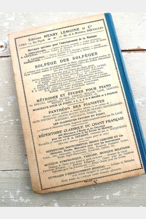 Antiek Frans muziekboek Notions Scolaires “De Musique” par A. Lavignac (1905)