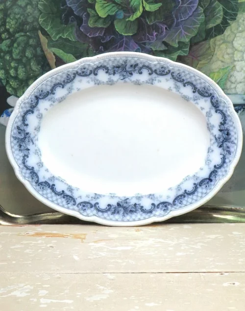 Ovale Engelse  schaal Alexandra Pattern Booths