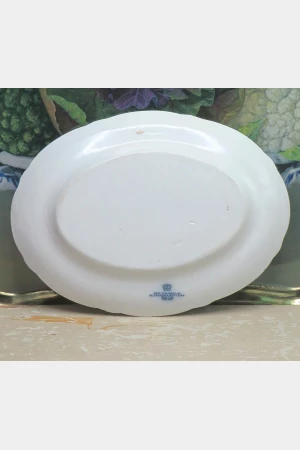 Ovale Engelse  schaal Alexandra Pattern Booths