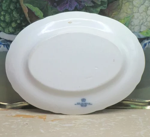 Ovale Engelse  schaal Alexandra Pattern Booths