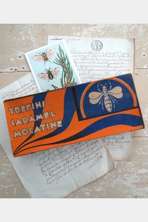 Oude doos "Trefins Caramel Mocatine"