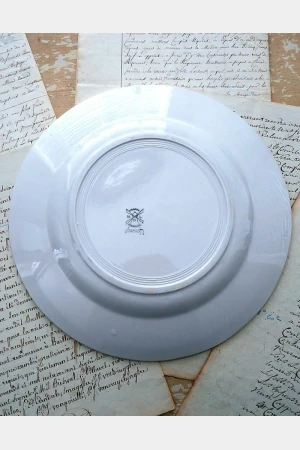 Oude Franse ronde schaal- MDL/ Hamage " Edmond "
