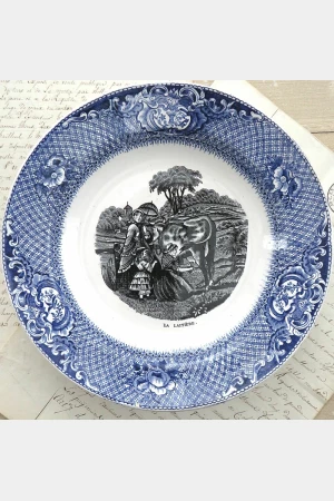Antiek bord “La Laitière”