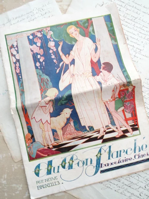 Antieke brochure "Au Bon Marché"