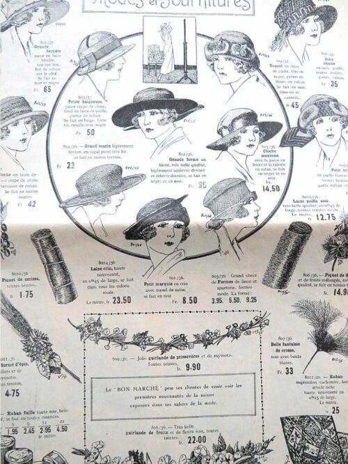 Antieke brochure “Au Bon Marché”