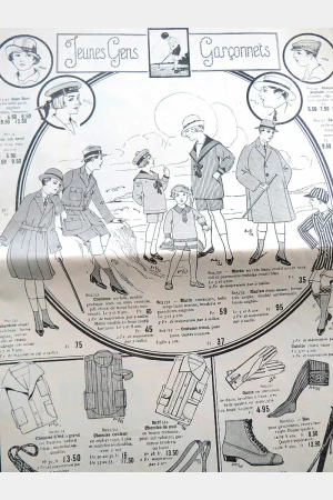 Antieke brochure "Au Bon Marché"